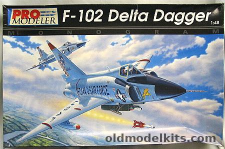 Monogram 1/48 Convair F-102A Delta Dagger Pro Modeler With Eduard PE - Early Production with 'Case X' (Squared off and Turned Up) Wing, 5923 plastic model kit